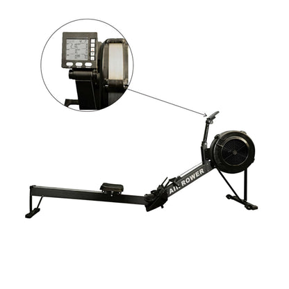 Compteur de rameur Air Rower d'entraînement physique, écran LCD, moniteur d'exercice, fonctionnalités de suivi des calories, moniteur d'équipement de Fitness
