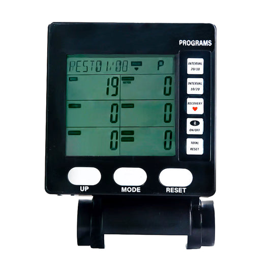 Compteur de rameur Air Rower d'entraînement physique, écran LCD, moniteur d'exercice, fonctionnalités de suivi des calories, moniteur d'équipement de Fitness